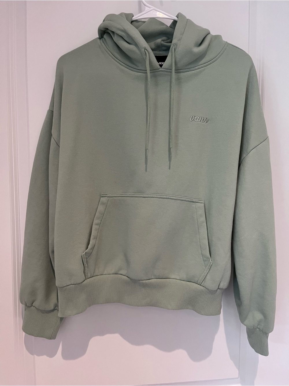 Vans Sage Green Cropped Pullover Hoodie